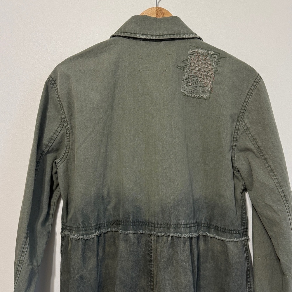 Free People We The Free Forever Free Tiered Jacket size xs army green - Picture 7 of 10